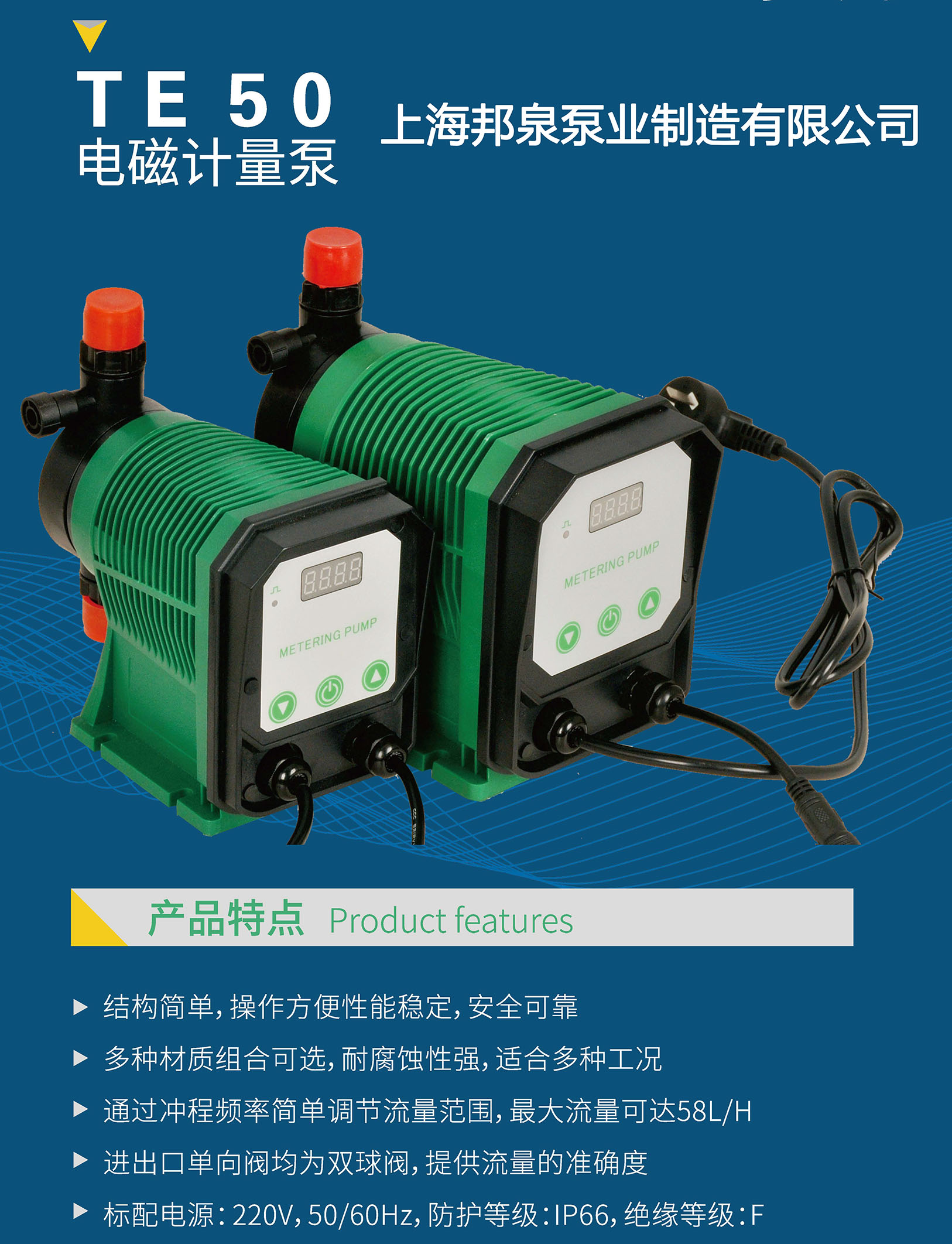 TE50電磁隔膜計量泵